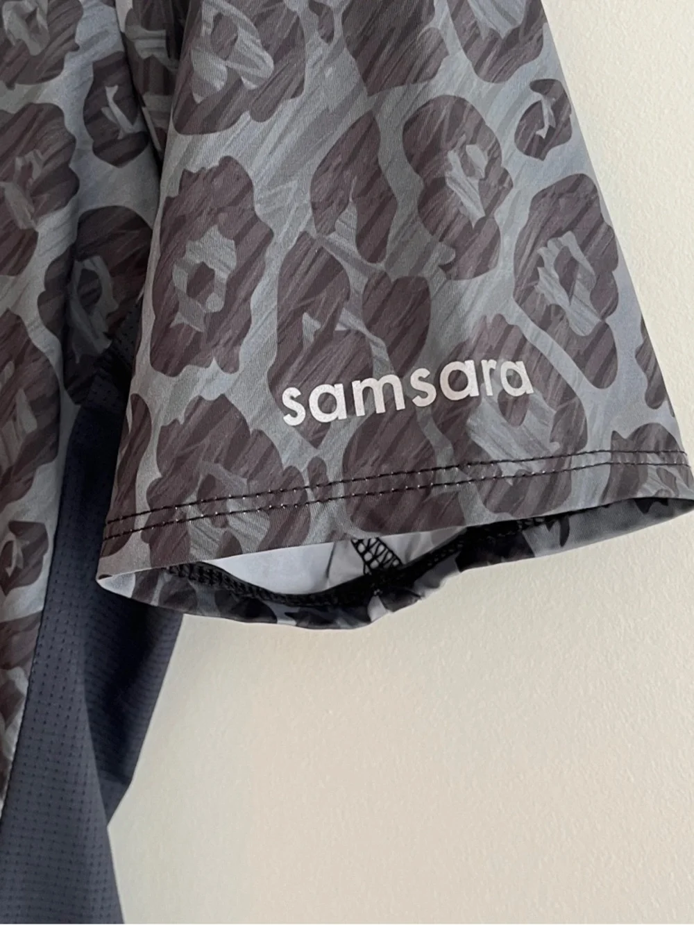SAMSARA Full Zip Cycling Performance Jersey Leopard Print Short Sleeve Stretch - Picture 12 of 16